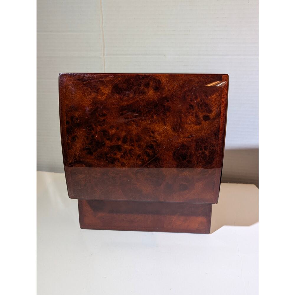 Breitling Luxury Burl Wood Watch Presentation Box High Gloss Timepiece Display - Picture 7 of 12